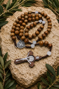 Jerusalem Olive Wood Rosary