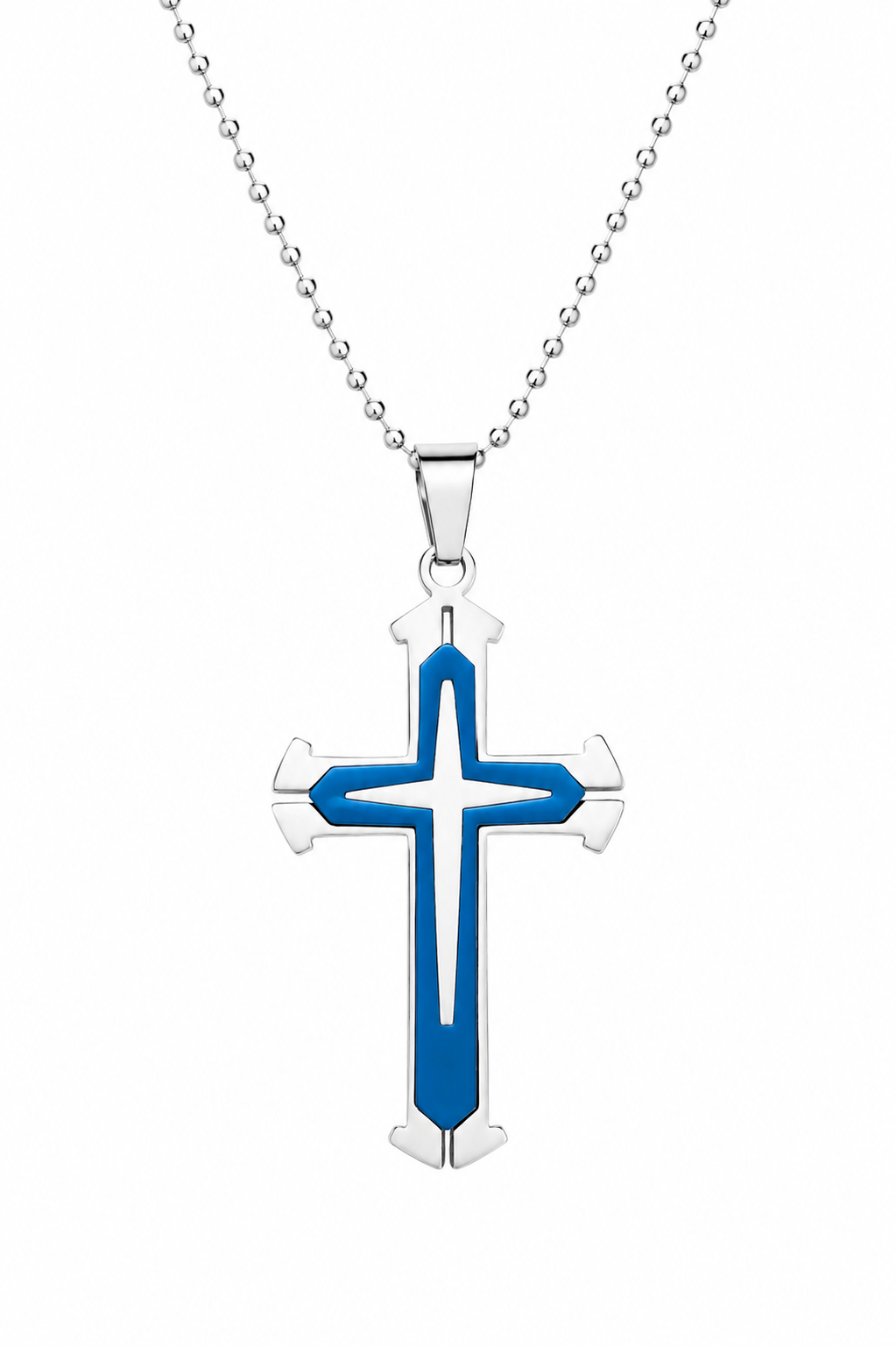 Blue Cross Necklace